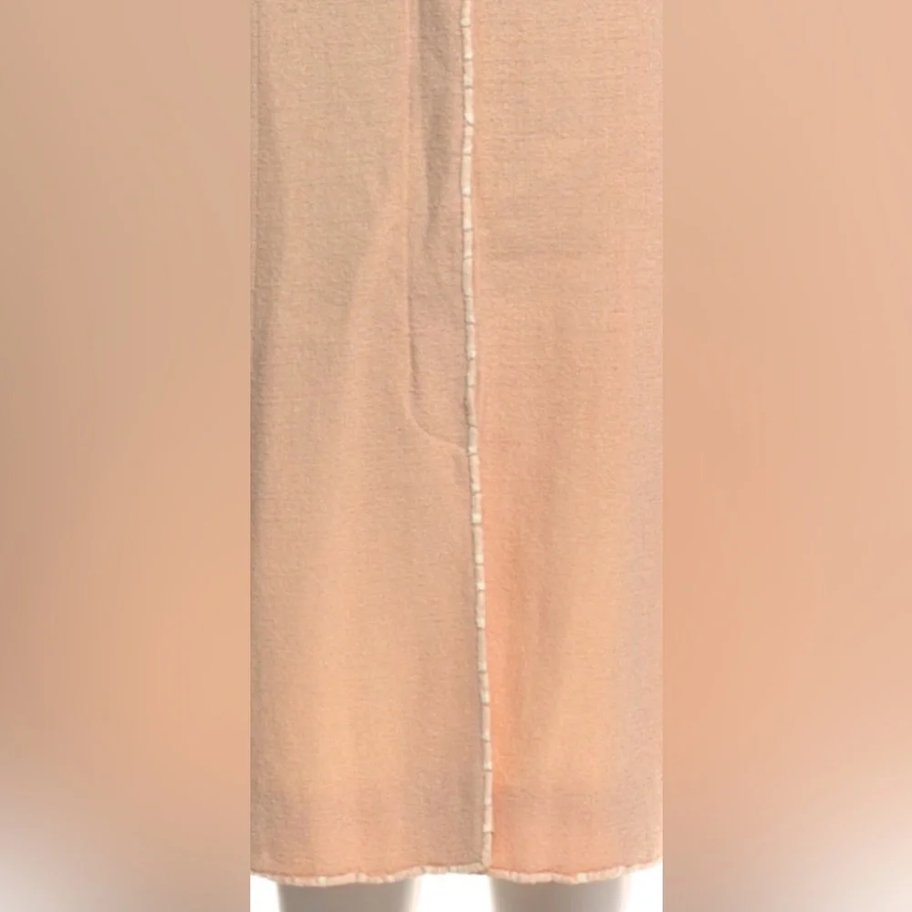 Vintage CHANEL tweed  Maxi Skirt in pastel pink size 38 pristine condition